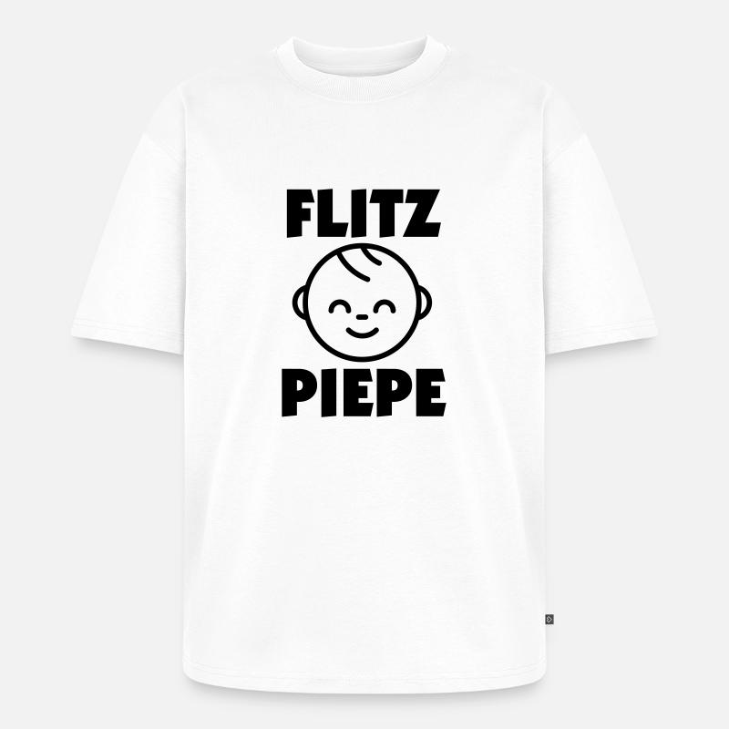 Flitzpiepe - Unisex Premium Oversized Bio T-Shirt - Weiß