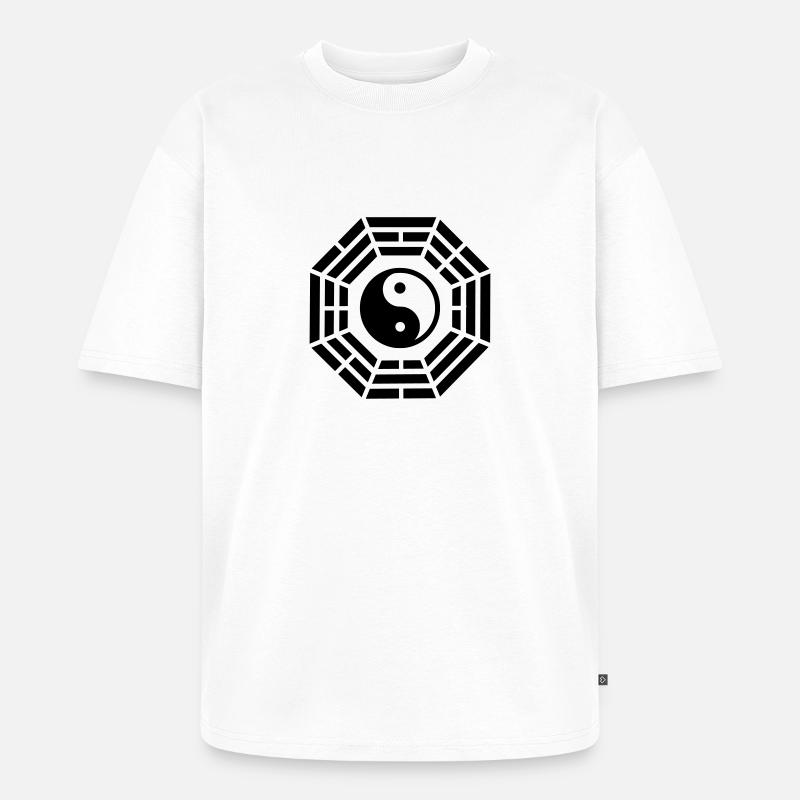 Feng shui - Unisex Premium Oversized Bio T-Shirt - Weiß