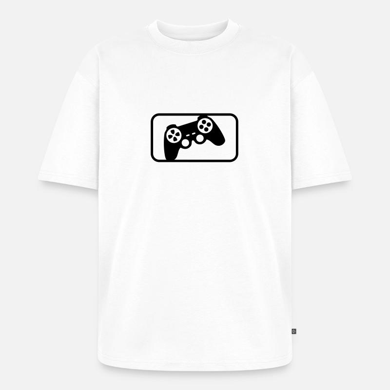 Controller Sport - Unisex Premium Oversized Bio T-Shirt - Weiß