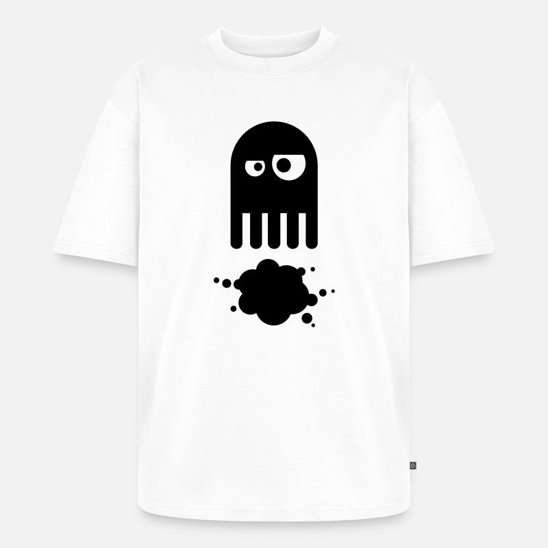 octopus - Unisex Premium Oversized Bio T-Shirt - Weiß