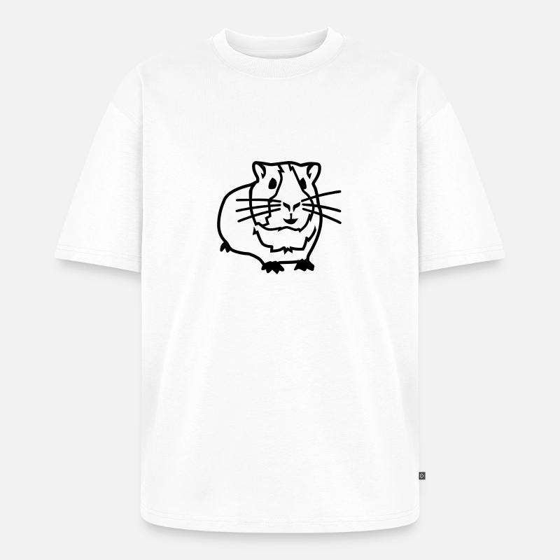 Cochon d'Inde - T-shirt Premium bio oversize Unisexe - blanc