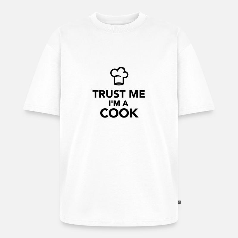 Koch - Unisex Premium Oversized Bio T-Shirt - Weiß