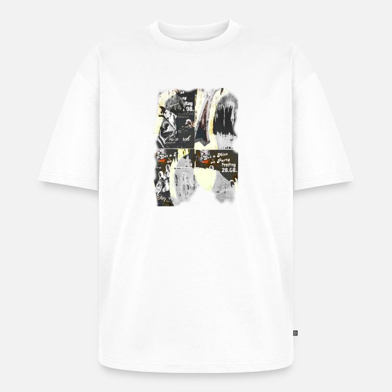 Graffiti - Unisex Premium Oversized Bio T-Shirt - Weiß