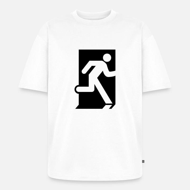 Emergency Exit - Unisex Premium Oversized Bio T-Shirt - Weiß