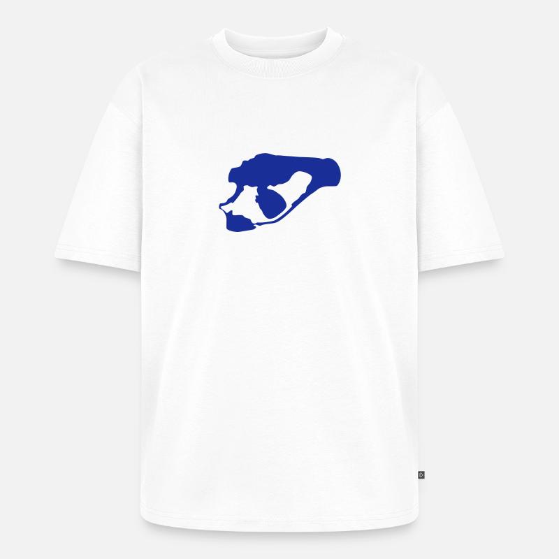 Senftenberger See - Unisex Premium Oversized Bio T-Shirt - Weiß