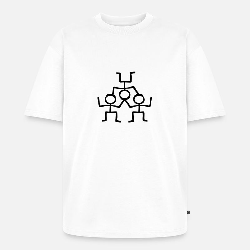 Acrobaten Acrobatic - Unisex Premium Oversized Bio T-Shirt - Weiß