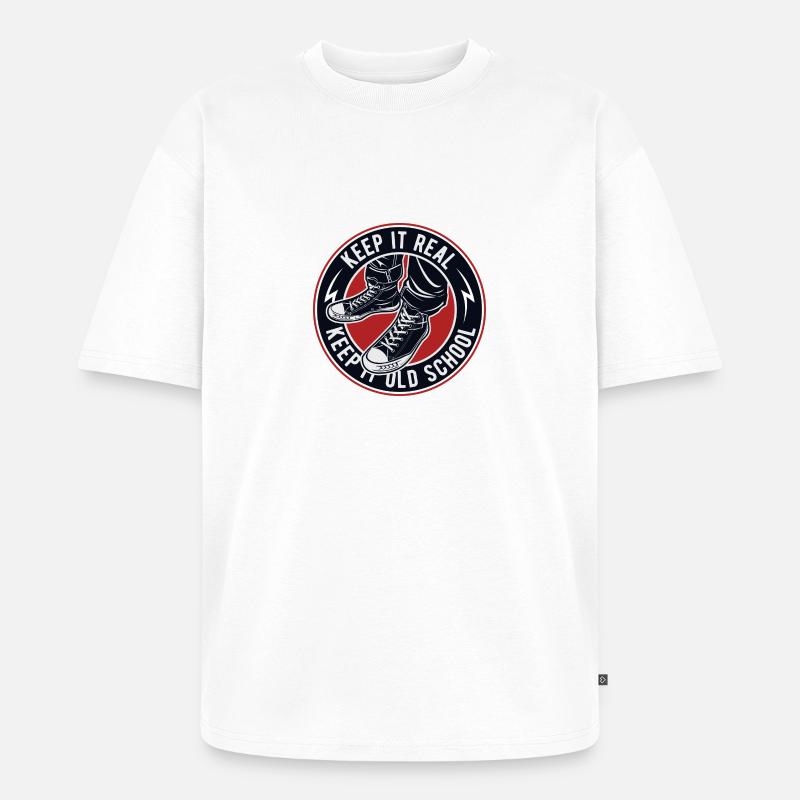 Keep It Old School - Unisex Premium Oversized Bio T-Shirt - Weiß