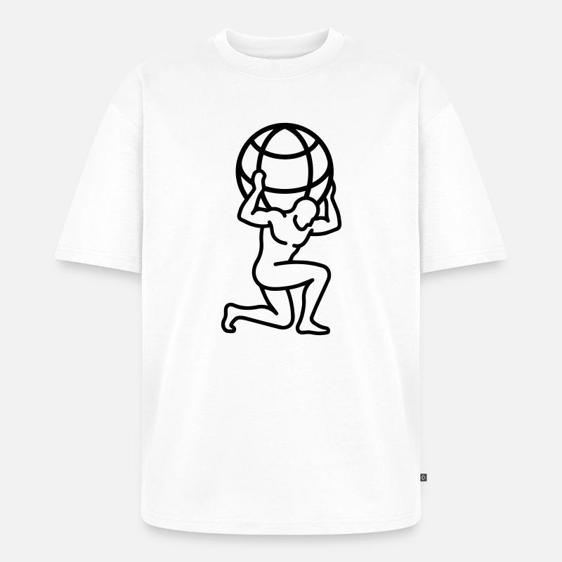 Kugel - Unisex Premium Oversized Bio T-Shirt - Weiß