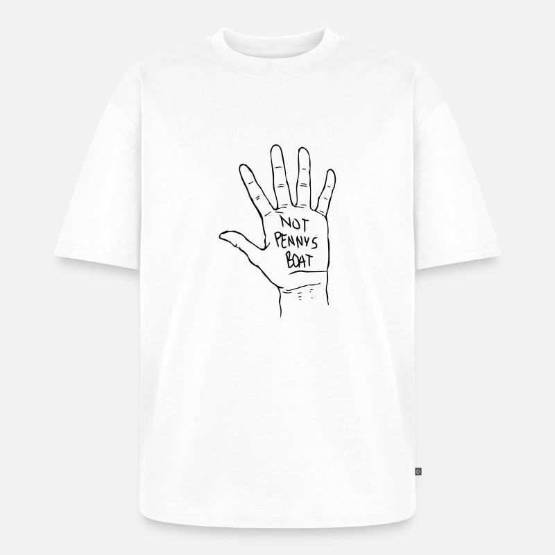 Pas de bateau de Penny - T-shirt Premium bio oversize Unisexe - blanc