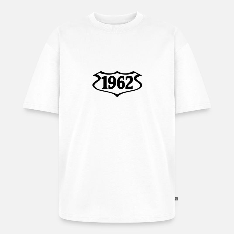 1962_shield - Unisex Premium Oversized Bio T-Shirt - Weiß