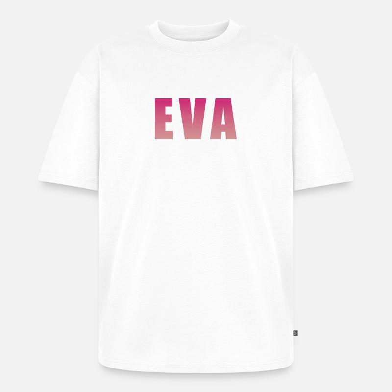 Conception de bloc de texte dégradé - T-shirt Premium bio oversize Unisexe - blanc