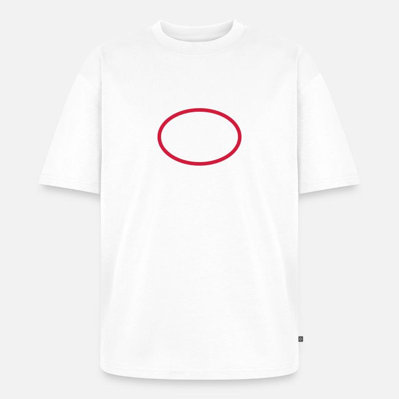 Kreis - Unisex Premium Oversized Bio T-Shirt - Weiß