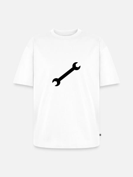 Clé - T-shirt Premium bio oversize Unisexe - blanc