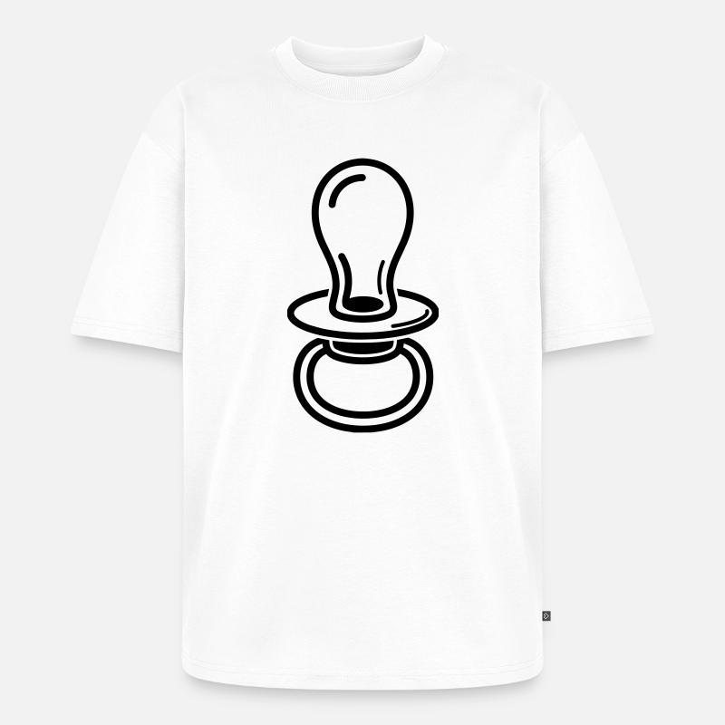 Geburt - Unisex Premium Oversized Bio T-Shirt - Weiß