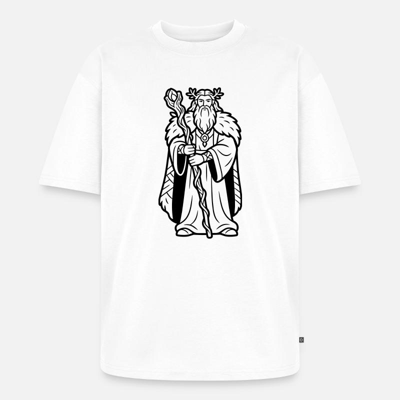 Druide - Unisex Premium Oversized Bio T-Shirt - Weiß