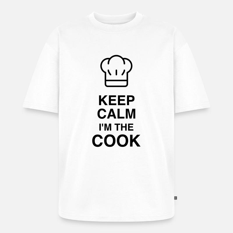 Koch / Kochen / Cooking / Chef - Unisex Premium Oversized Bio T-Shirt - Weiß