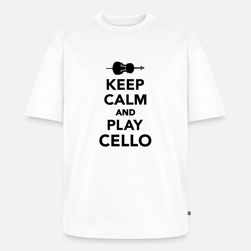 Cello - Unisex Premium Oversized Bio T-Shirt - Weiß