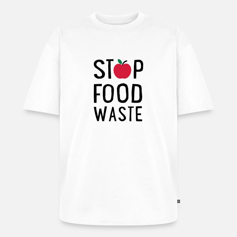 Lebensmittel´ - Unisex Premium Oversized Bio T-Shirt - Weiß
