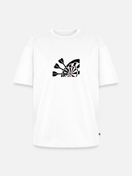 Darts - T-shirt Premium bio oversize Unisexe - blanc