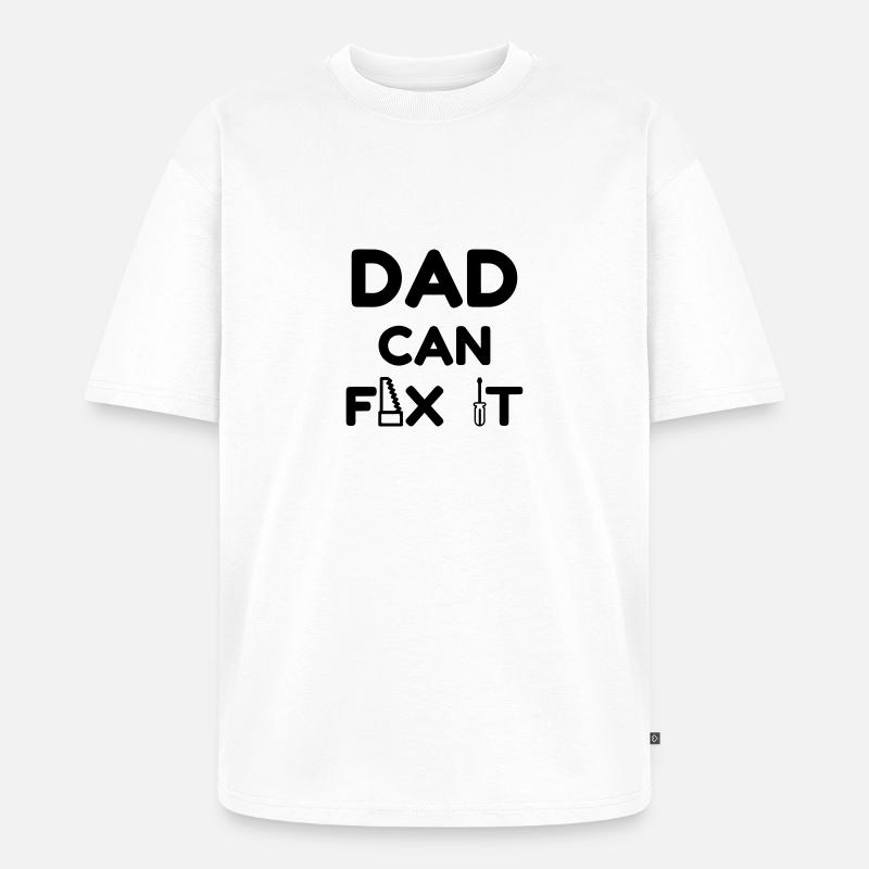 Bricolage / Basteln / Handwerker / DIY - Unisex Premium Oversized Bio T-Shirt - Weiß