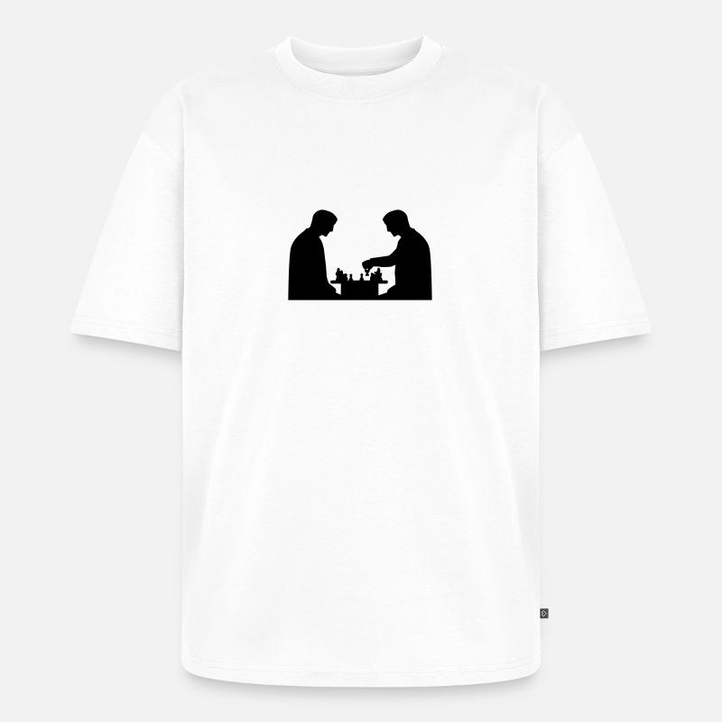 Schach - Unisex Premium Oversized Bio T-Shirt - Weiß