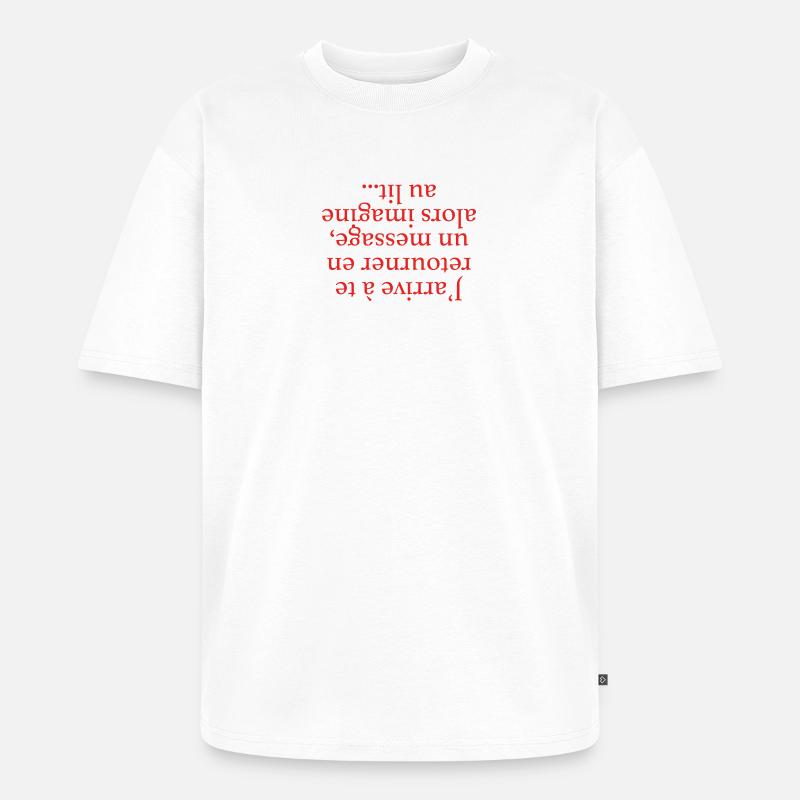 Turning Yourself Back - Unisex Premium Oversized Organic T-Shirt - white