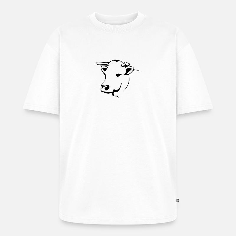 Rind - Unisex Premium Oversized Bio T-Shirt - Weiß