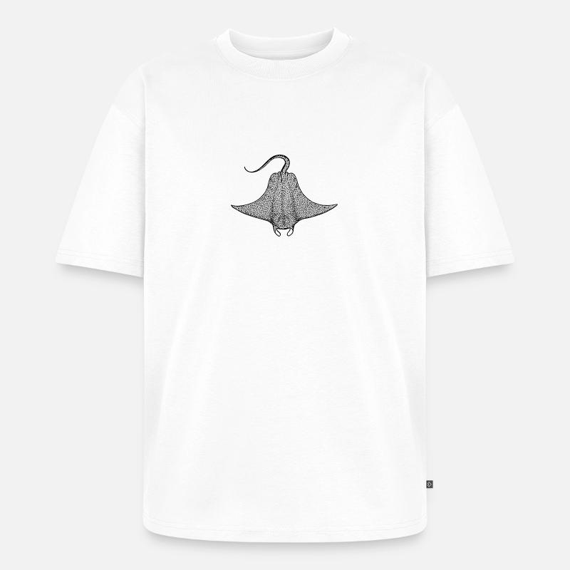 Teufelsrochen - Unisex Premium Oversized Bio T-Shirt - Weiß