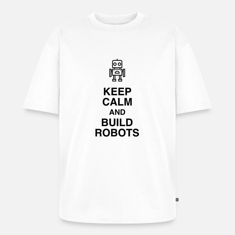 Robotik / Roboter / Robot / Robotics - Unisex Premium Oversized Bio T-Shirt - Weiß