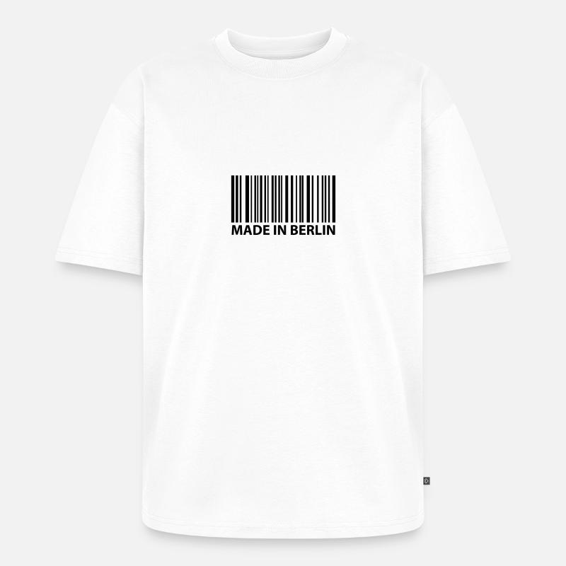 made in berlin - Unisex Premium Oversized Bio T-Shirt - Weiß