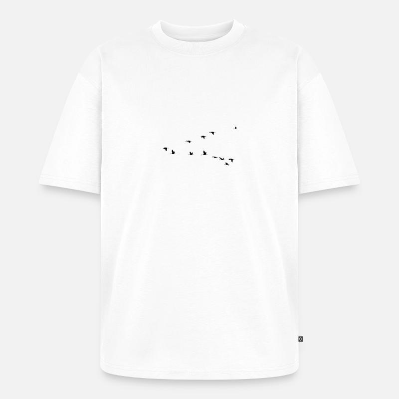 b i r d142 - Unisex Premium Oversized Bio T-Shirt - Weiß