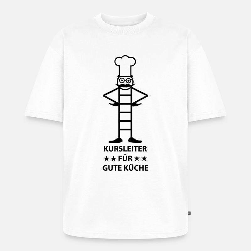 gute Küche (b) - Unisex Premium Oversized Bio T-Shirt - Weiß