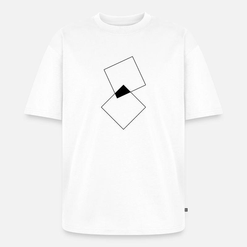 Schnittfläche - Unisex Premium Oversized Bio T-Shirt - Weiß
