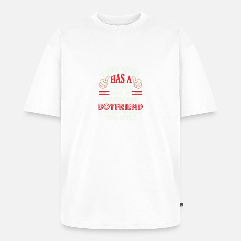 Partnershirt - Unisex Premium Oversized Bio T-Shirt - Weiß
