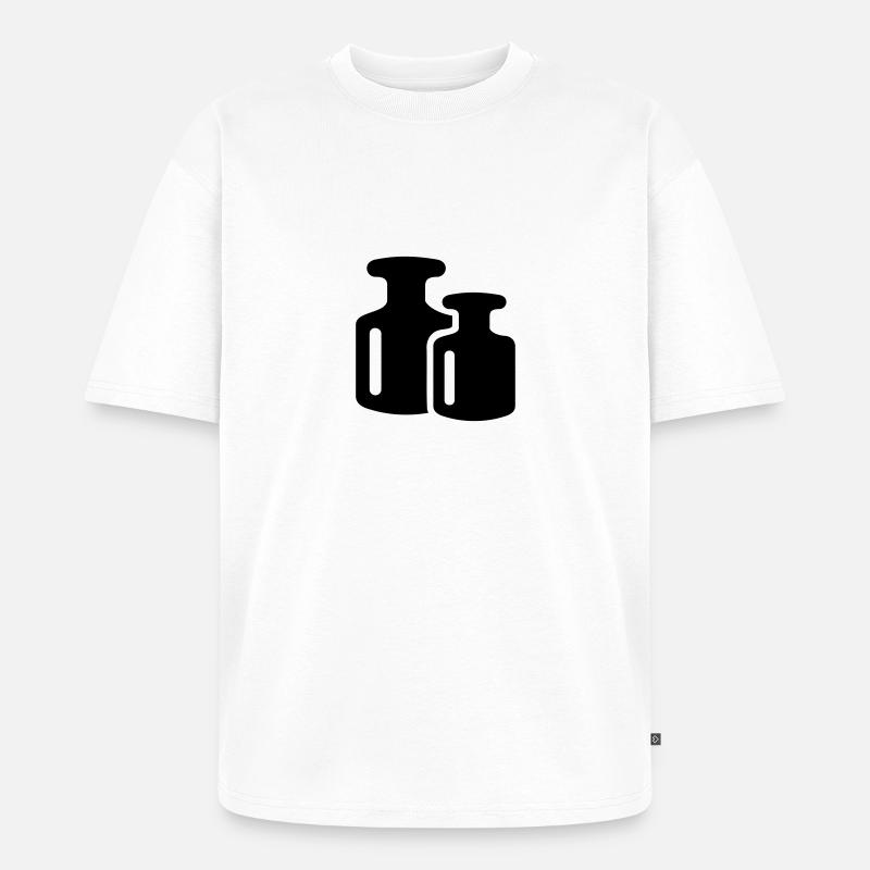 Gewicht - Unisex Premium Oversized Bio T-Shirt - Weiß