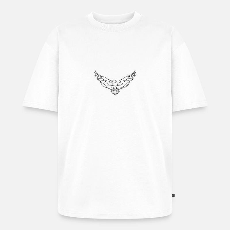 eagle23 - Unisex Premium Oversized Bio T-Shirt - Weiß