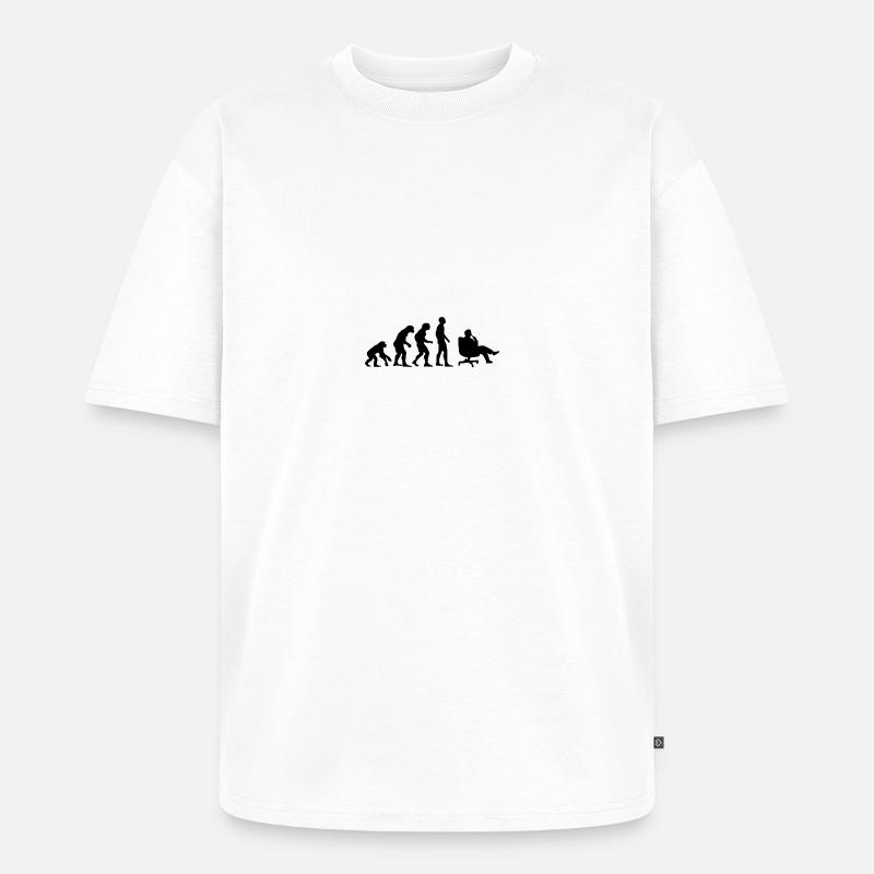Evolution Chef Büro - Unisex Premium Oversized Bio T-Shirt - Weiß