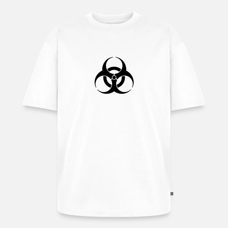 Biohazard - Unisex Premium Oversized Bio T-Shirt - Weiß