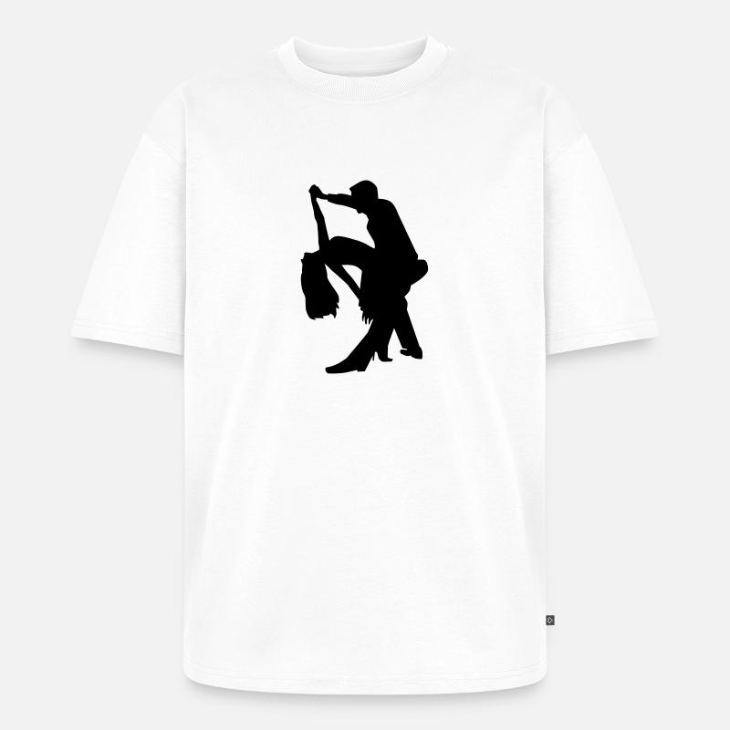Tanzen - Unisex Premium Oversized Bio T-Shirt - Weiß