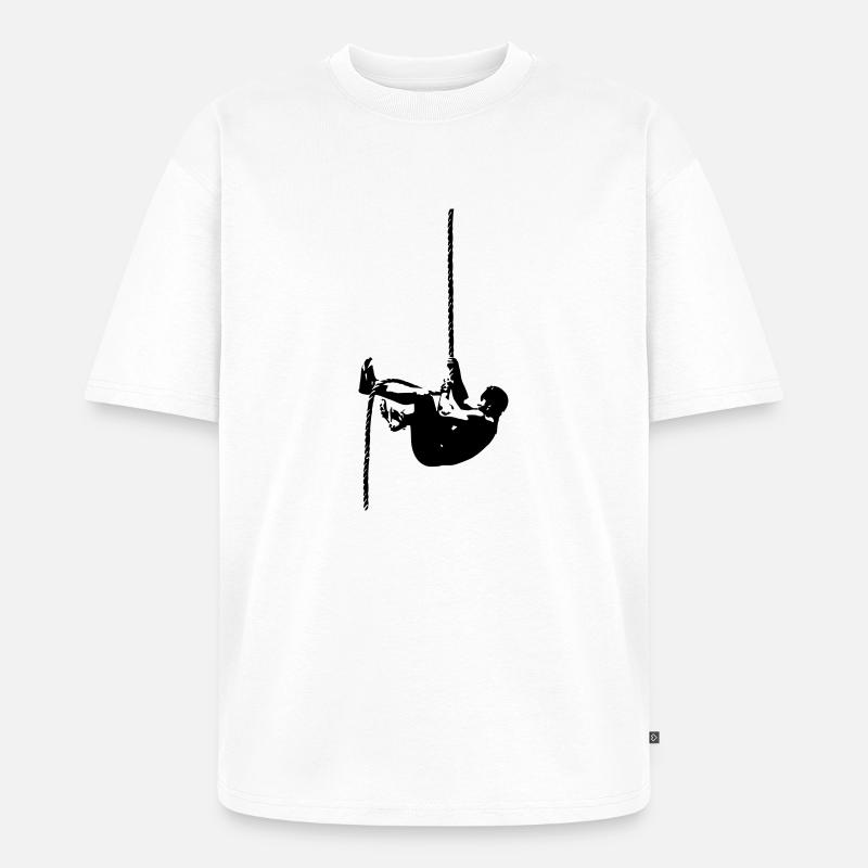 Ropeclimb - Unisex Premium Oversized Bio T-Shirt - Weiß