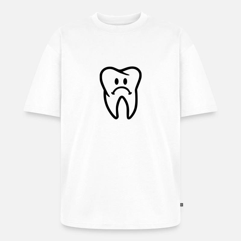 Zahn - Unisex Premium Oversized Bio T-Shirt - Weiß