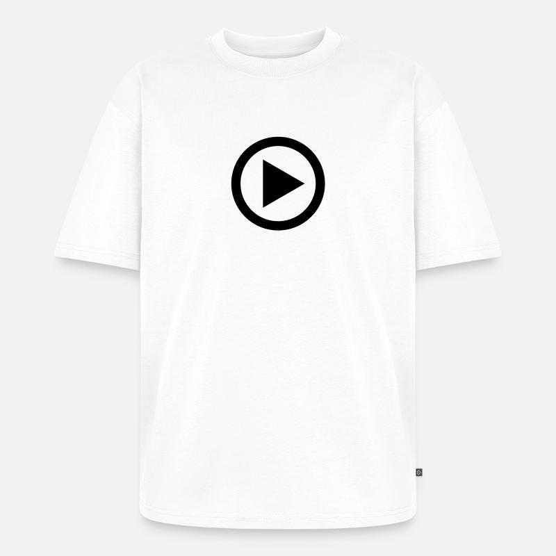 play - Unisex Premium Oversized Bio T-Shirt - Weiß