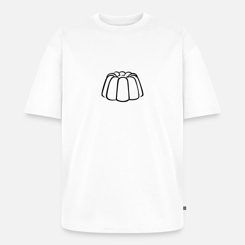 Pudding - Unisex Premium Oversized Bio T-Shirt - Weiß