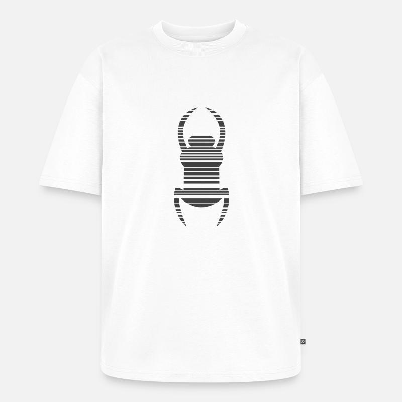 Geocaching Bug - Unisex Premium Oversized Bio T-Shirt - Weiß