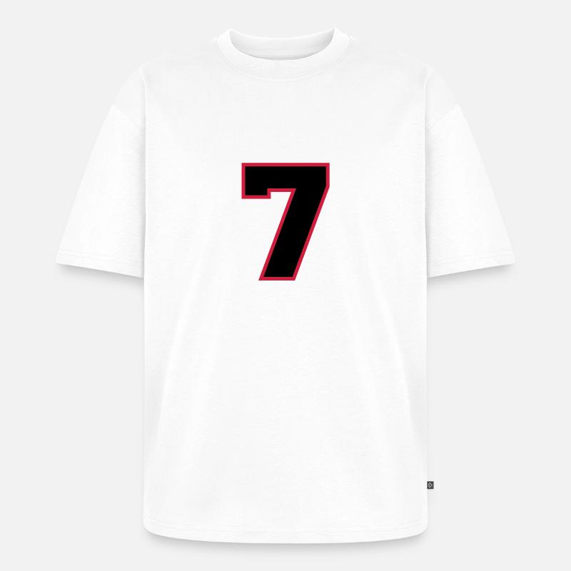 2cnumber7 - Unisex Premium Oversized Bio T-Shirt - Weiß