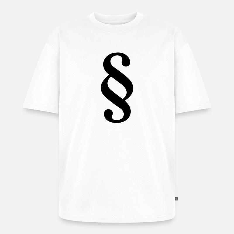 Paragraph Icon - Unisex Premium Oversized Bio T-Shirt - Weiß