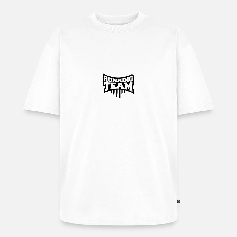 Cool Running Team Graffiti - Unisex Premium Oversized Bio T-Shirt - Weiß