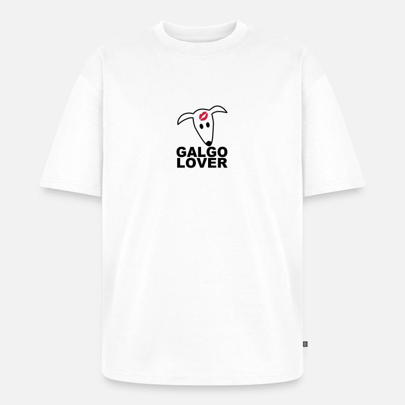Galgolover - Unisex Premium Oversized Bio T-Shirt - Weiß