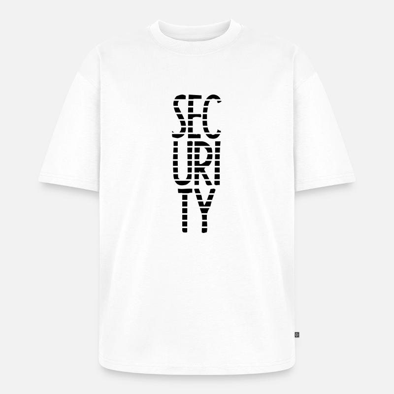 Security Star Stamp - Unisex Premium Oversized Bio T-Shirt - Weiß