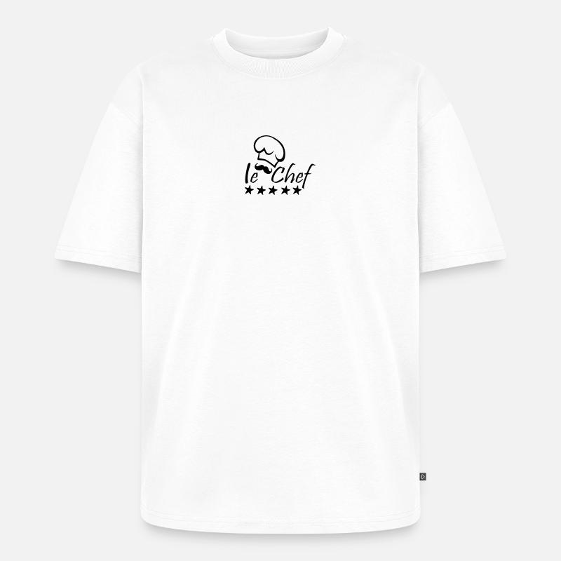Le Chef - Unisex Premium Oversized Bio T-Shirt - Weiß